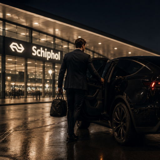 Taxi Alphen aan den Rijn naar Schiphol - passagier stapt in